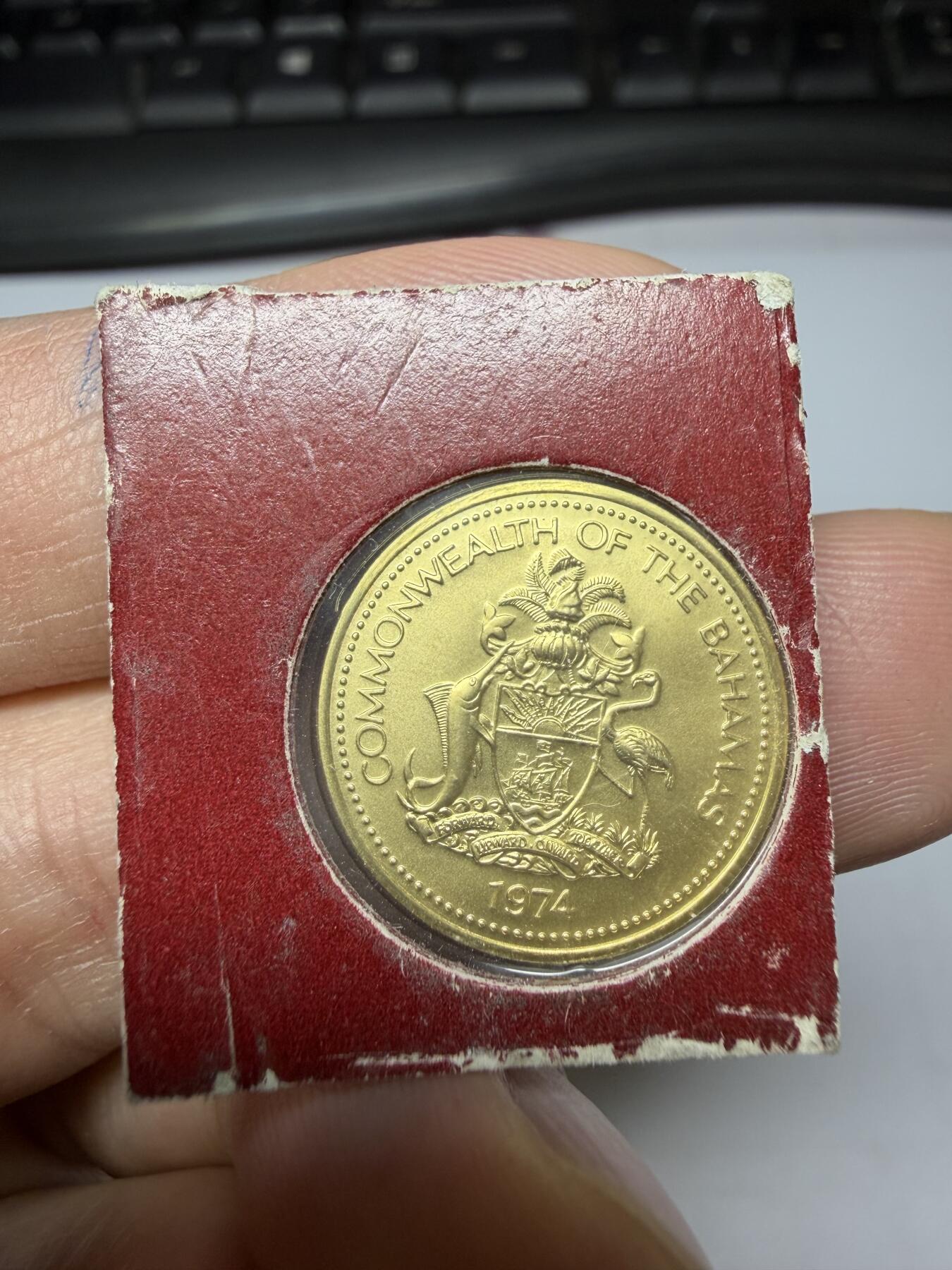 2025年集古藏今外币拍卖第十一期-第3场—（总第293拍），可以寄存60天，满160元包邮。 1974年巴哈马1分