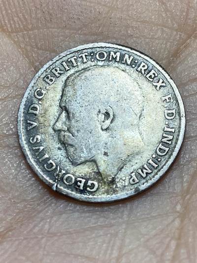 2025年第一百四十二场(总第一百六十八场）高品质英国一线回流散币年末特拍场第二场(免佣金) 英国🇬🇧1918年3便士银币(乔治五世第一版，925高银)