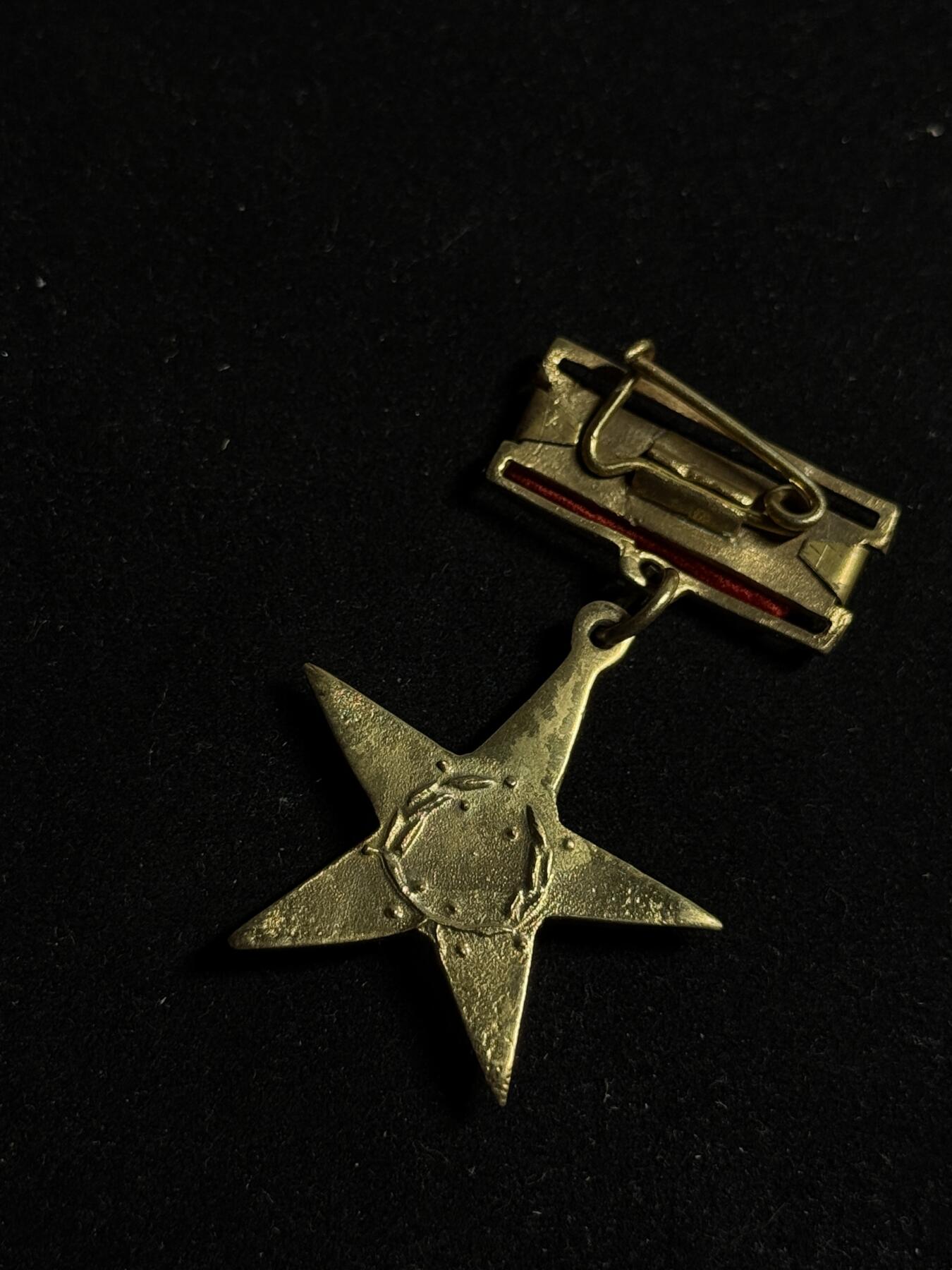 欢庆元旦！戎马世界章牌大赏第109期元旦大拍 越南人民英雄勋章，铜制，T2V1版，工艺比较粗糙