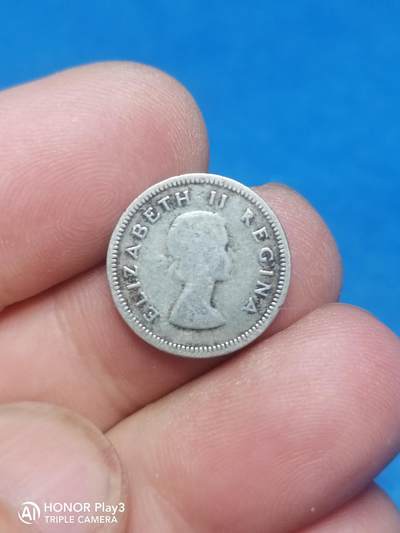 英殖南非1953年1/4便士银币（6108） - 英殖南非1953年1/4便士银币（6108）