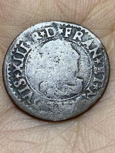 2025年第一百四十四场(总第一百七十场）品种丰富英国一线回流散币年末特拍场第一场(免佣金) - 稀见古币–法国波旁王朝1616年2丹尼尔–图尔铜币(公正王–路易十三世时期)