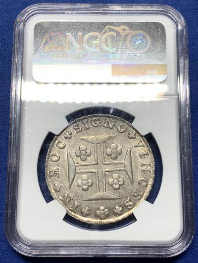 NGC MS64 葡萄牙 1816年 400R 若昂六世十字银币 本土最大面值 原味包浆 高分在这种大面值主币种出现非常难得
