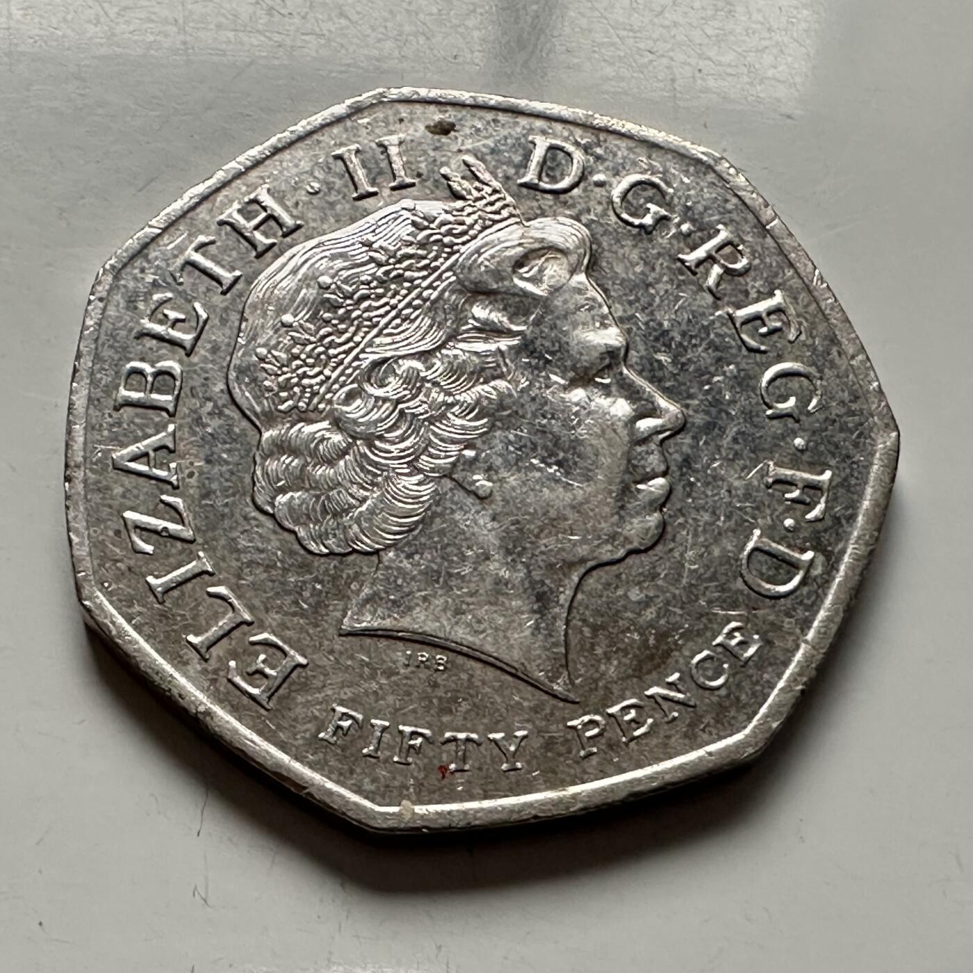 🌹外币初藏🌹🐯2025年第144场  每周二四六晚8️⃣点 接代拍 英国2011年50便士 纪念币