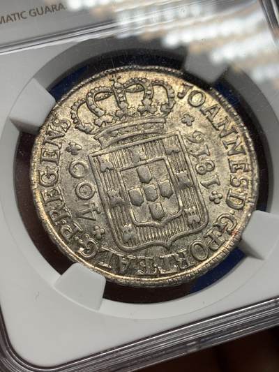 NGC MS64 葡萄牙 1816年 400R 若昂六世十字银币 本土最大面值 原味包浆 高分在这种大面值主币种出现非常难得