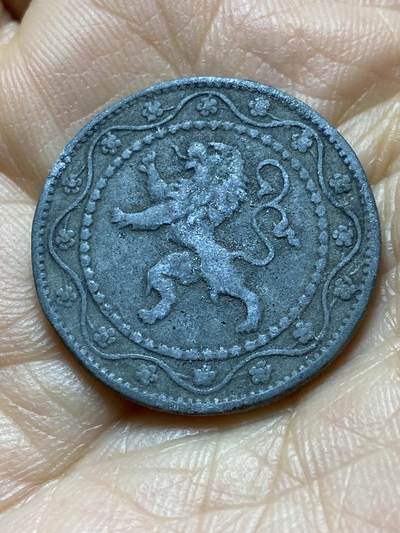 2025年第一百四十二场(总第一百六十八场）高品质英国一线回流散币年末特拍场第二场(免佣金) 比利时🇧🇪1916年25分(一战德国占领时期)