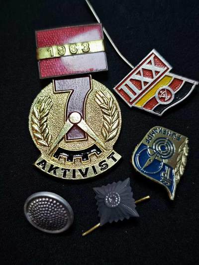 罗岚⭐爱藏⭐甄选专拍第二场-分享拍场赚佣（实体店在建中···） - 民主德国勋赏一组（建设计划模范奖章 青年团野营证章）