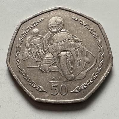 🌹外币初藏🌹🐯2025年第144场  每周二四六晚8️⃣点 接代拍 - 马恩岛1997年50便士 b