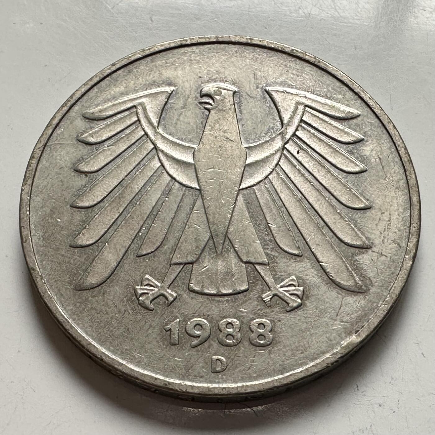 🌹外币初藏🌹🐯2025年第144场  每周二四六晚8️⃣点 接代拍 德国1988年五马克