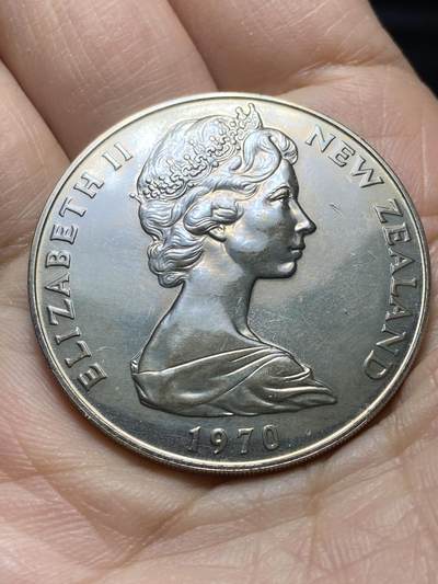 2025年第一百四十二场(总第一百六十八场）高品质英国一线回流散币年末特拍场第二场(免佣金) 原光全新–新西兰🇳🇿1970年套币7枚(含库克山1元纪念币)