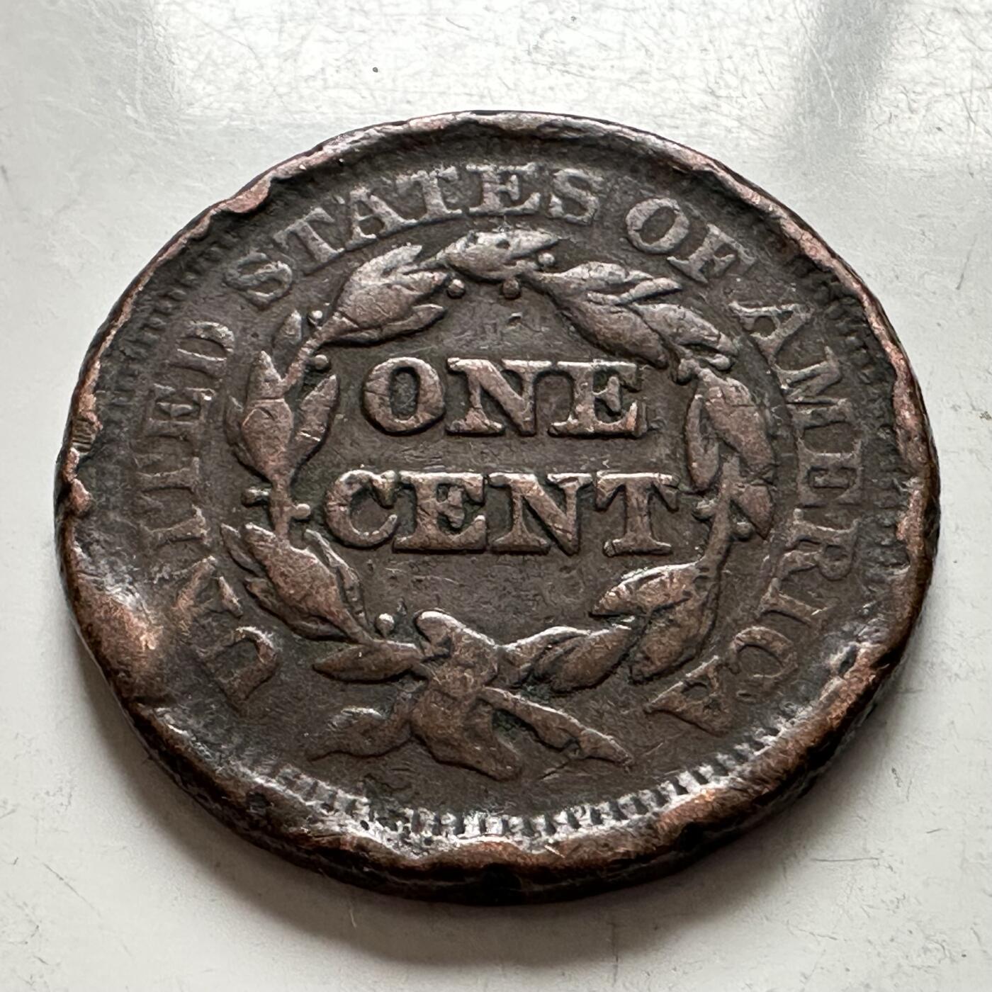 🌹外币初藏🌹🐯2025年第144场  每周二四六晚8️⃣点 接代拍 美国1851年一美分 少见品相还过得去