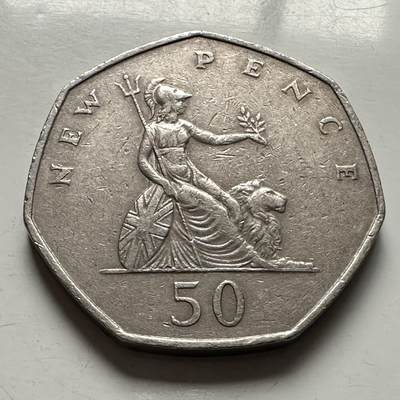 🌹外币初藏🌹🐯2025年第144场  每周二四六晚8️⃣点 接代拍 - 英国1969年50便士 b