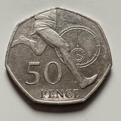 🌹外币初藏🌹🐯2025年第144场  每周二四六晚8️⃣点 接代拍 - 英国2004年50便士 纪念币 a