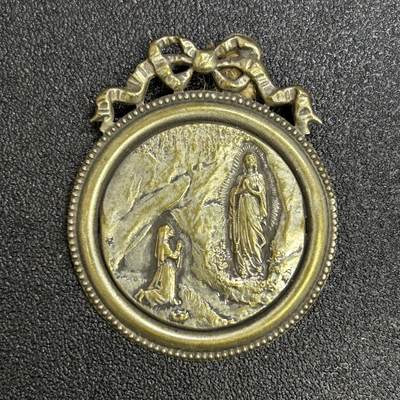 西秦中古拍卖第七十期 - 法国一战左右天主教圣母挂牌装饰