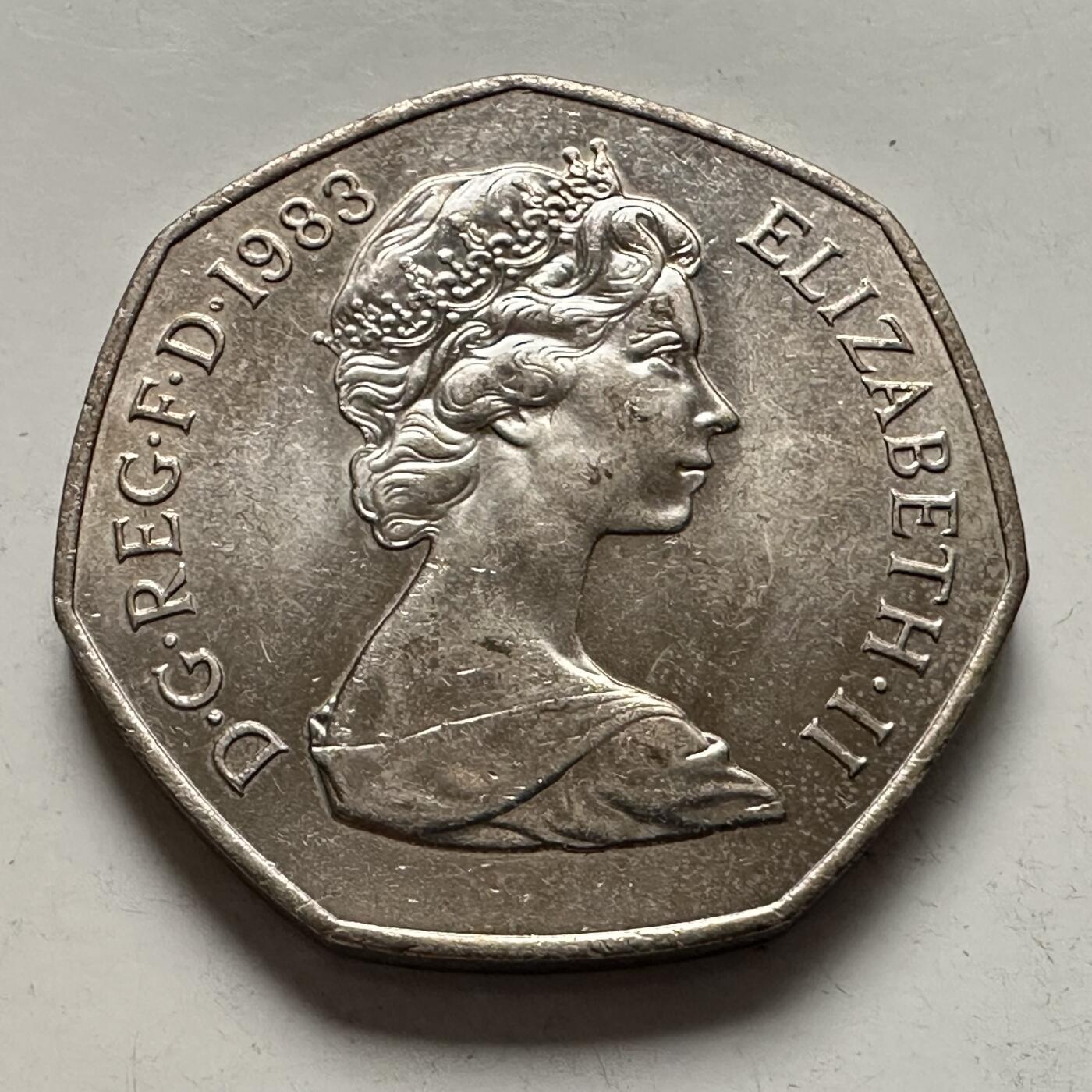 🌹外币初藏🌹🐯2025年第144场  每周二四六晚8️⃣点 接代拍 英国1983年50便士 