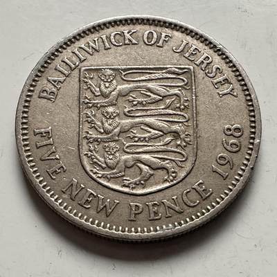 🌹外币初藏🌹🐯2025年第144场  每周二四六晚8️⃣点 接代拍 - 泽西岛1968年5便士 a