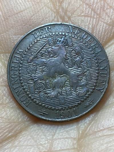 2025年第一百四十五场(总第一百七十一场）高品质英国一线回流散币年末特拍场第二场(免佣金) - 稀少品种–荷兰🇳🇱1901单年份1分(威廉明娜女王第三版，10面大盾版)