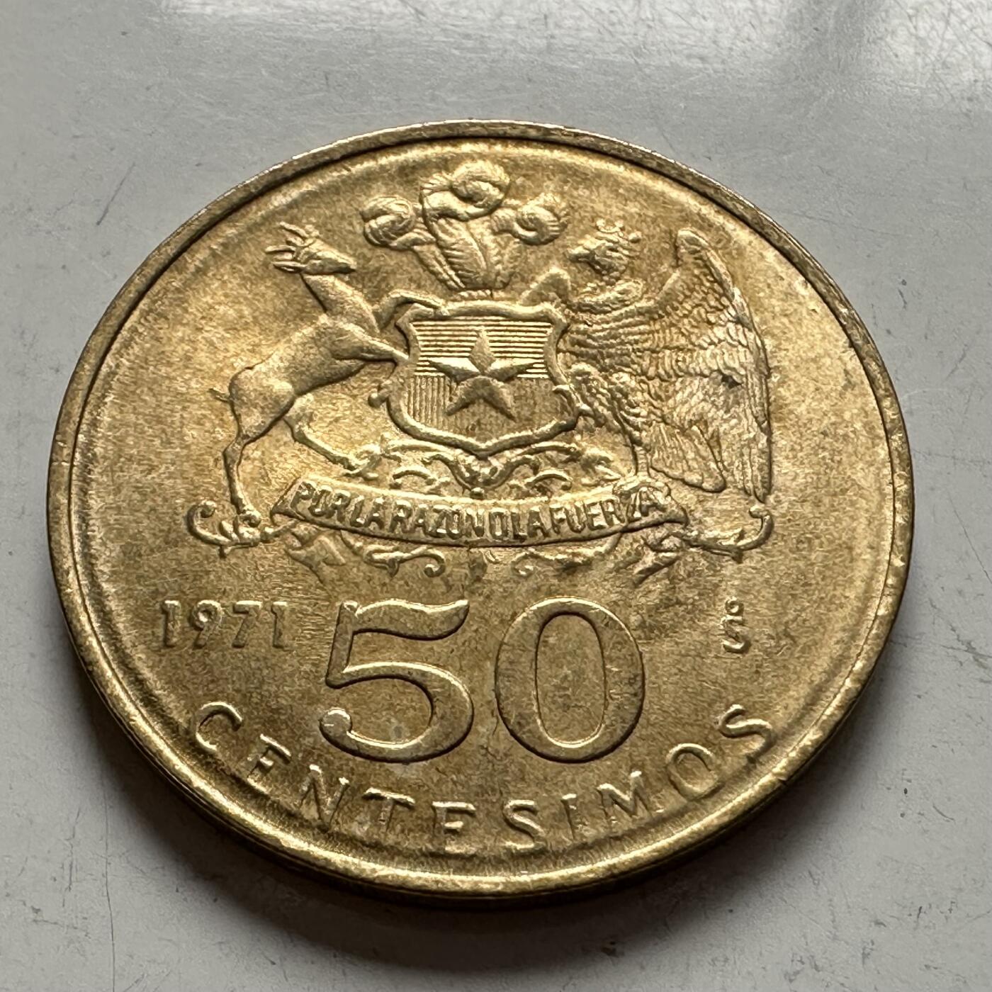 🌹外币初藏🌹🐯2025年第144场  每周二四六晚8️⃣点 接代拍 智利1971年50分