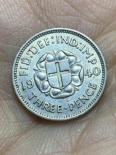 2025年第一百四十五场(总第一百七十一场）高品质英国一线回流散币年末特拍场第二场(免佣金) - 英国🇬🇧1940年3便士银币(乔治六世第一版，500银)