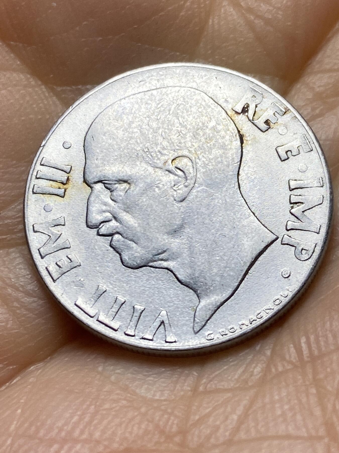 2025年第一百四十五场(总第一百七十一场）高品质英国一线回流散币年末特拍场第二场(免佣金) 意大利王国1941年20分(1941 R Yr XIX，维托里奥·埃马努埃莱三世第四套，有磁版)