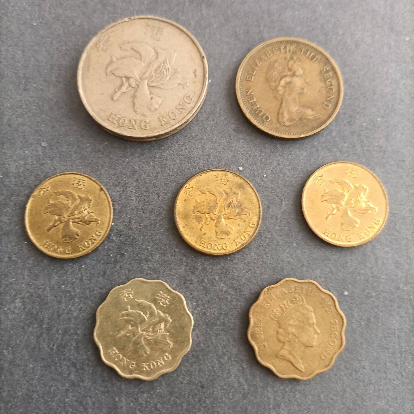 【游宝包邮场】蛇年第101期 世界各国纪念币 香港 7枚