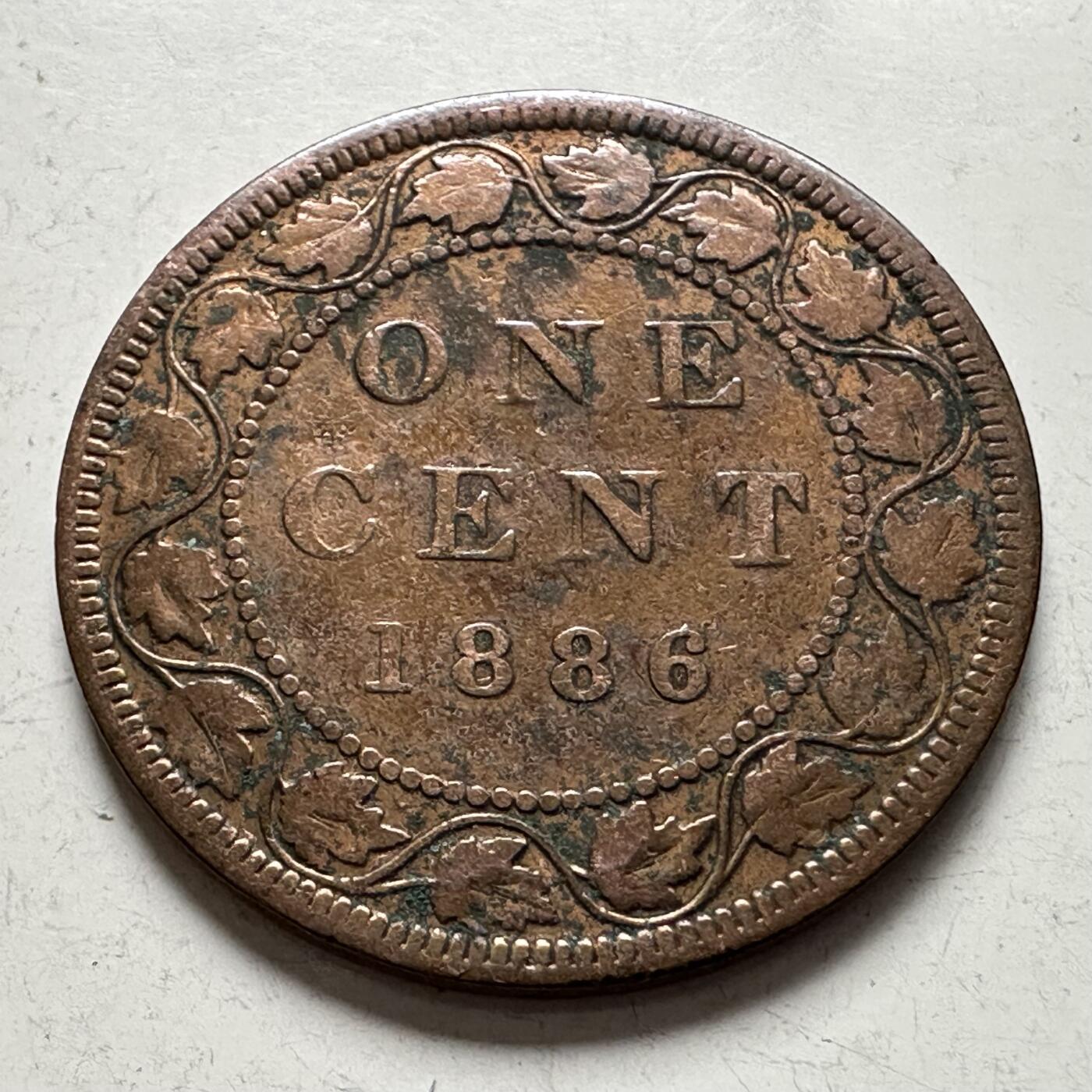 🌹外币初藏🌹🐯2025年第144场  每周二四六晚8️⃣点 接代拍 加拿大1886年一分