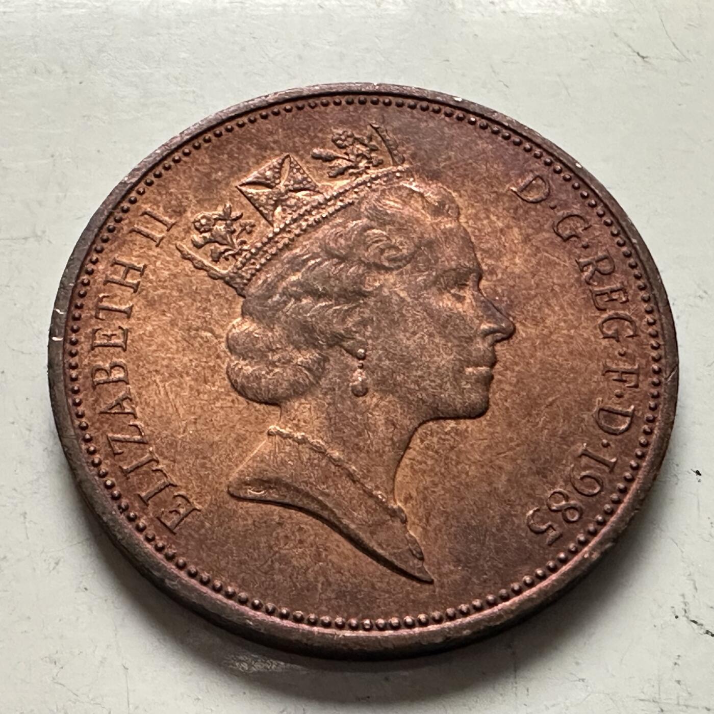 🌹外币初藏🌹🐯2025年第144场  每周二四六晚8️⃣点 接代拍 英国1985年2便士 