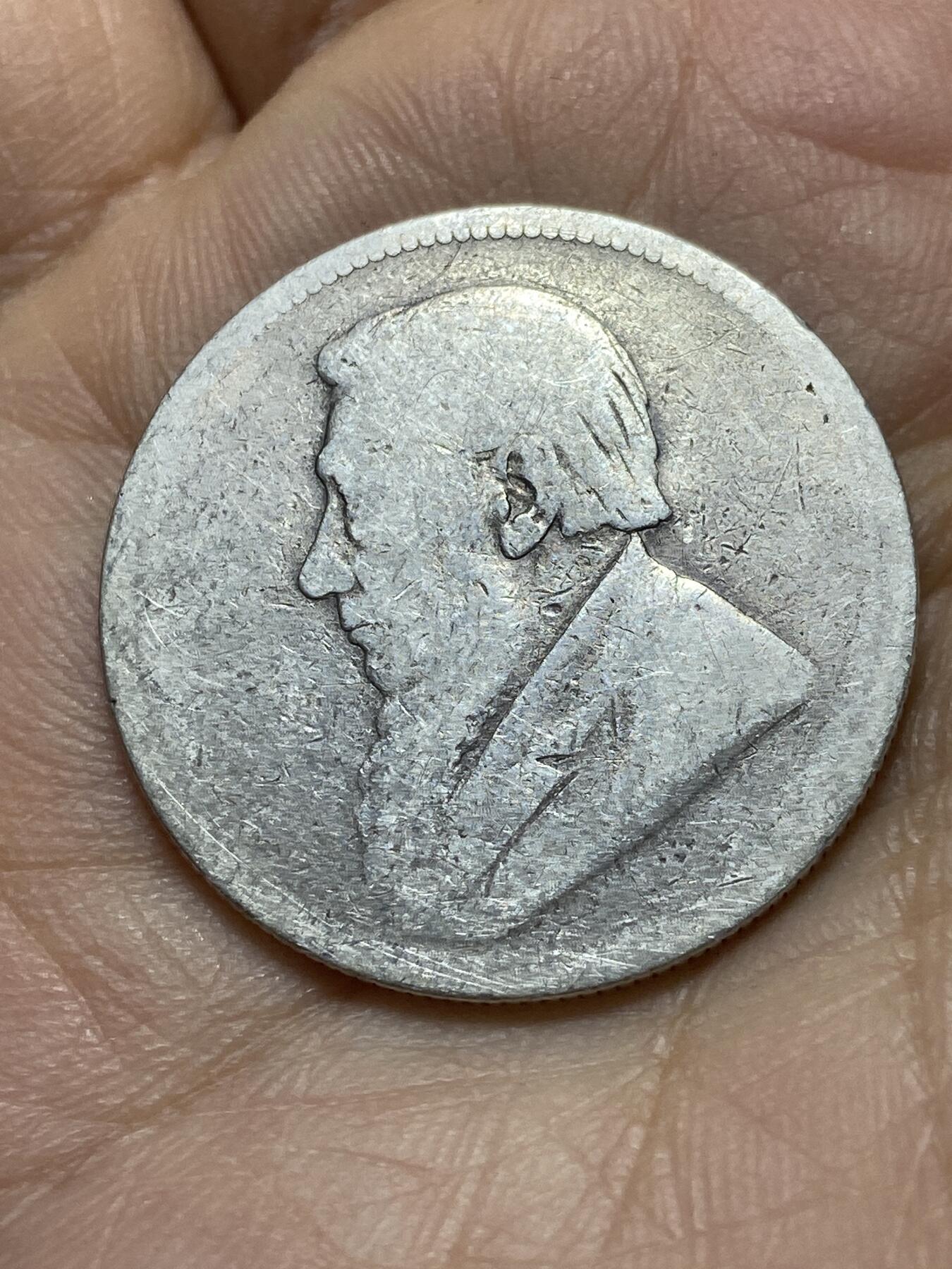 2025年第一百四十五场(总第一百七十一场）高品质英国一线回流散币年末特拍场第二场(免佣金) 稀少品种–南非1897年2先令银币(德兰士瓦共和国时期，925高银，关门年)