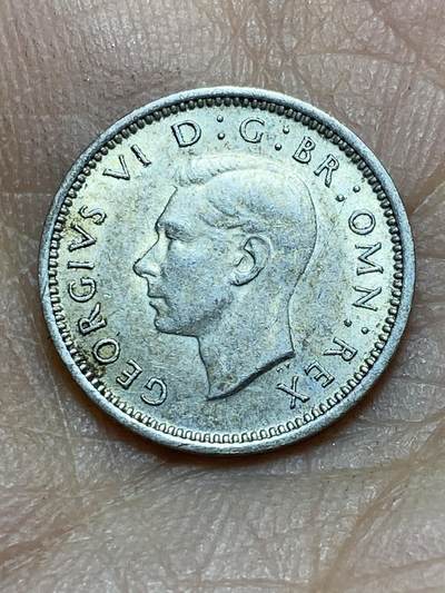 2025年第一百四十二场(总第一百六十八场）高品质英国一线回流散币年末特拍场第二场(免佣金) 英国🇬🇧1941年3便士银币(乔治六世第一版，500银)