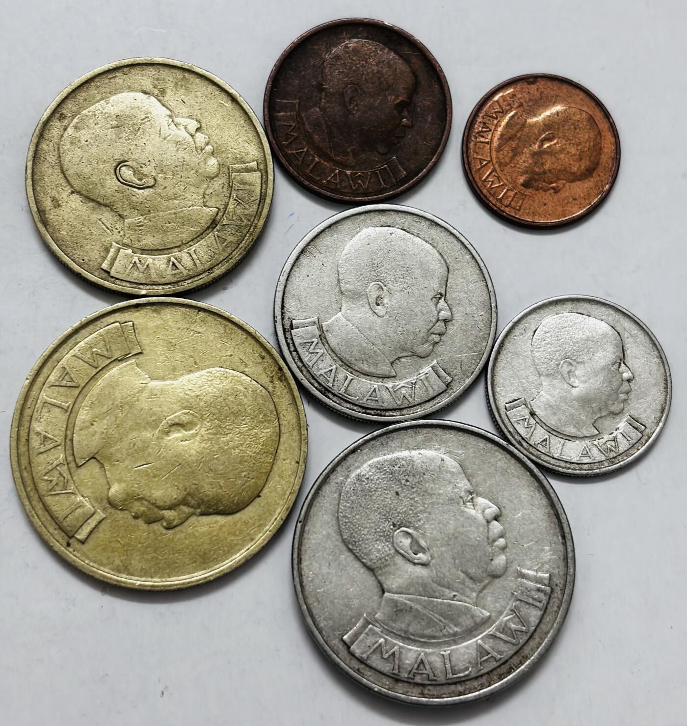 文馨钱币收藏第 286 场，圣诞节专场【 长期接收代拍品低至 0 佣金】 好品马拉维 7 枚套