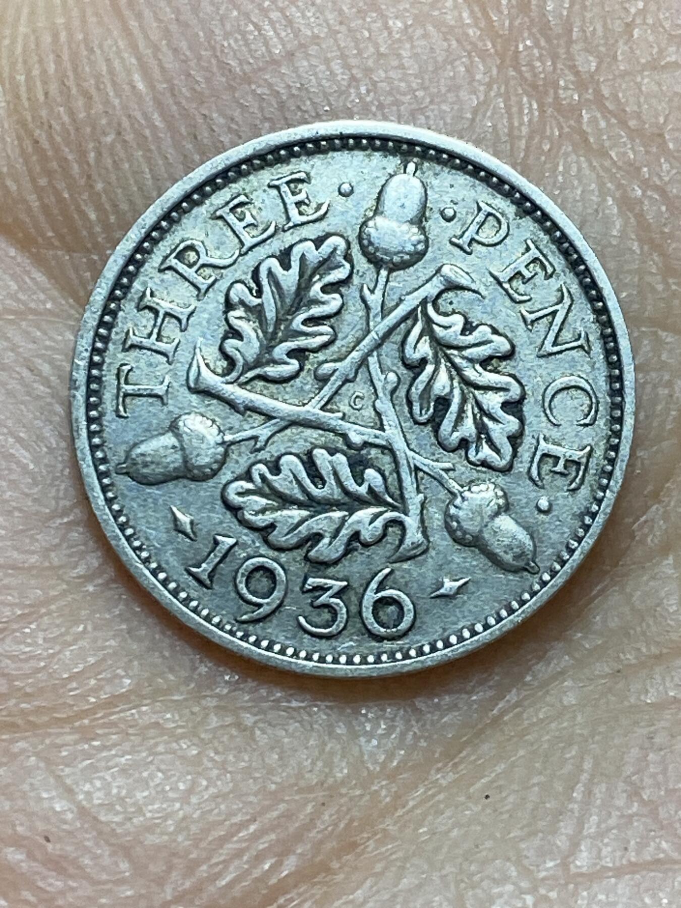 2025年第一百四十五场(总第一百七十一场）高品质英国一线回流散币年末特拍场第二场(免佣金) 英国🇬🇧1936年3便士银币(乔治五世逝世年，第四版关门年，500银)
