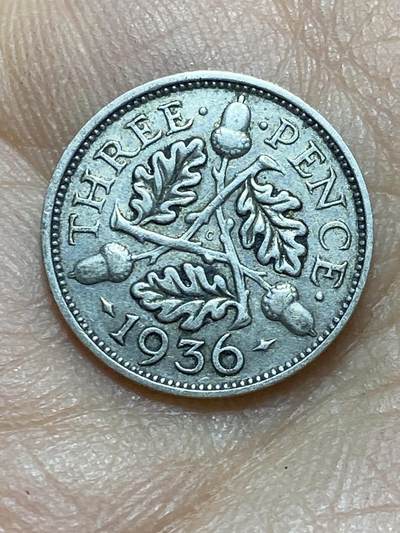 2025年第一百四十五场(总第一百七十一场）高品质英国一线回流散币年末特拍场第二场(免佣金) - 英国🇬🇧1936年3便士银币(乔治五世逝世年，第四版关门年，500银)