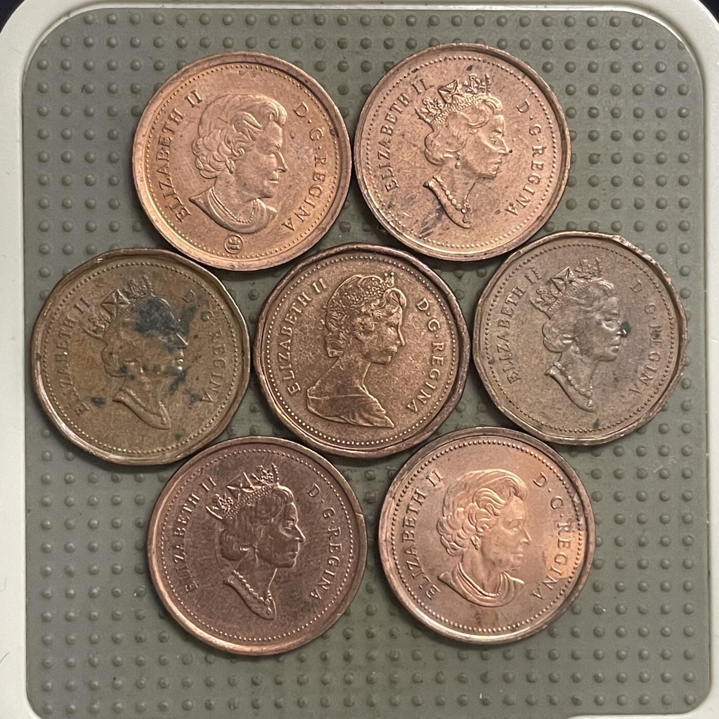 2025年第146场各国散币拍卖（总第146场） 加拿大1分7枚