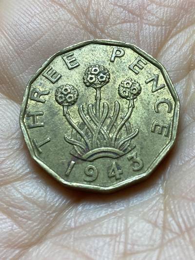 2025年第一百四十五场(总第一百七十一场）高品质英国一线回流散币年末特拍场第二场(免佣金) - 英国🇬🇧1943年3便士(乔治六世第一版)