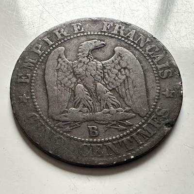 🌹外币初藏🌹🐯2025年第144场  每周二四六晚8️⃣点 接代拍 - 法国1856年五分