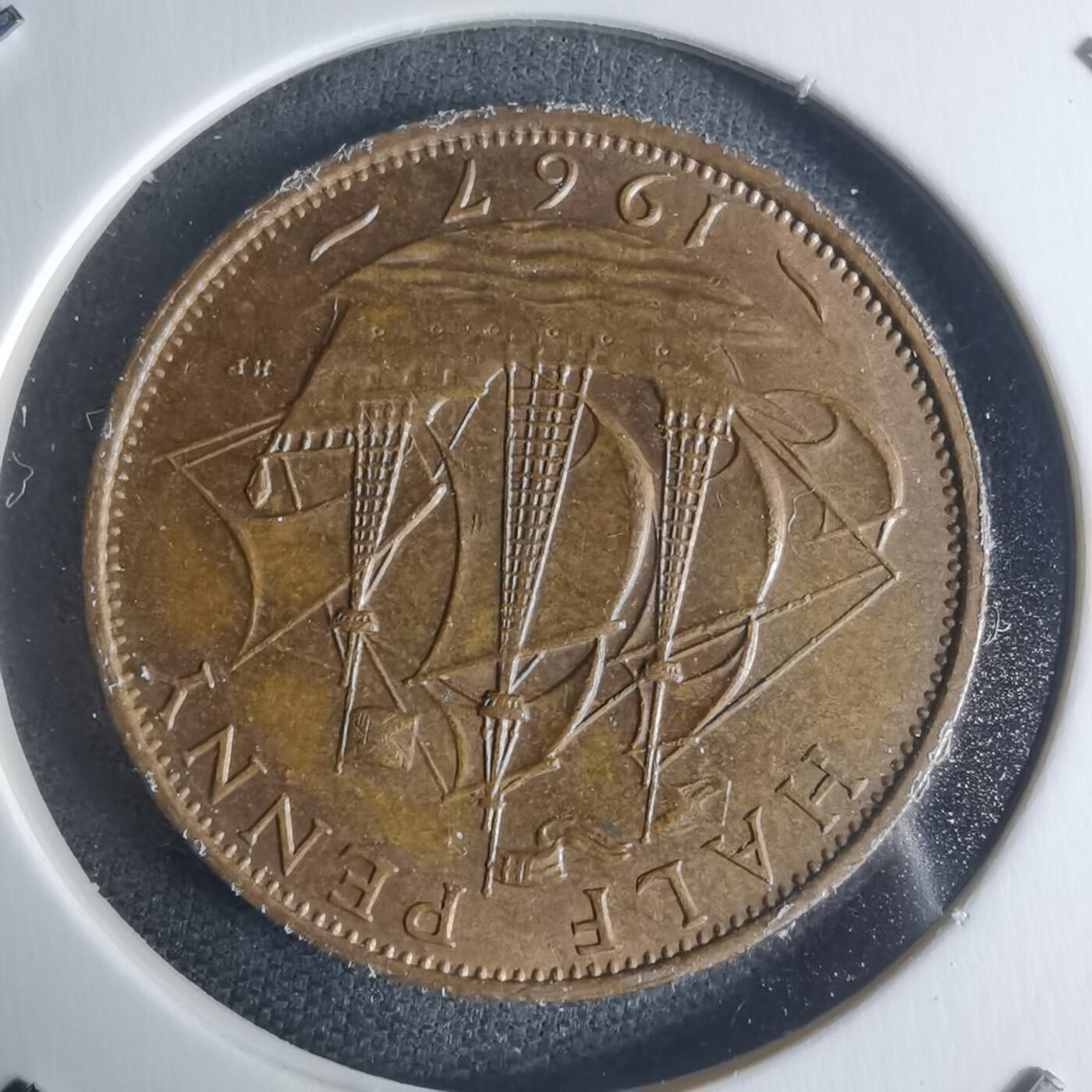 沼泽如烟--第942场 英国1967年半便士