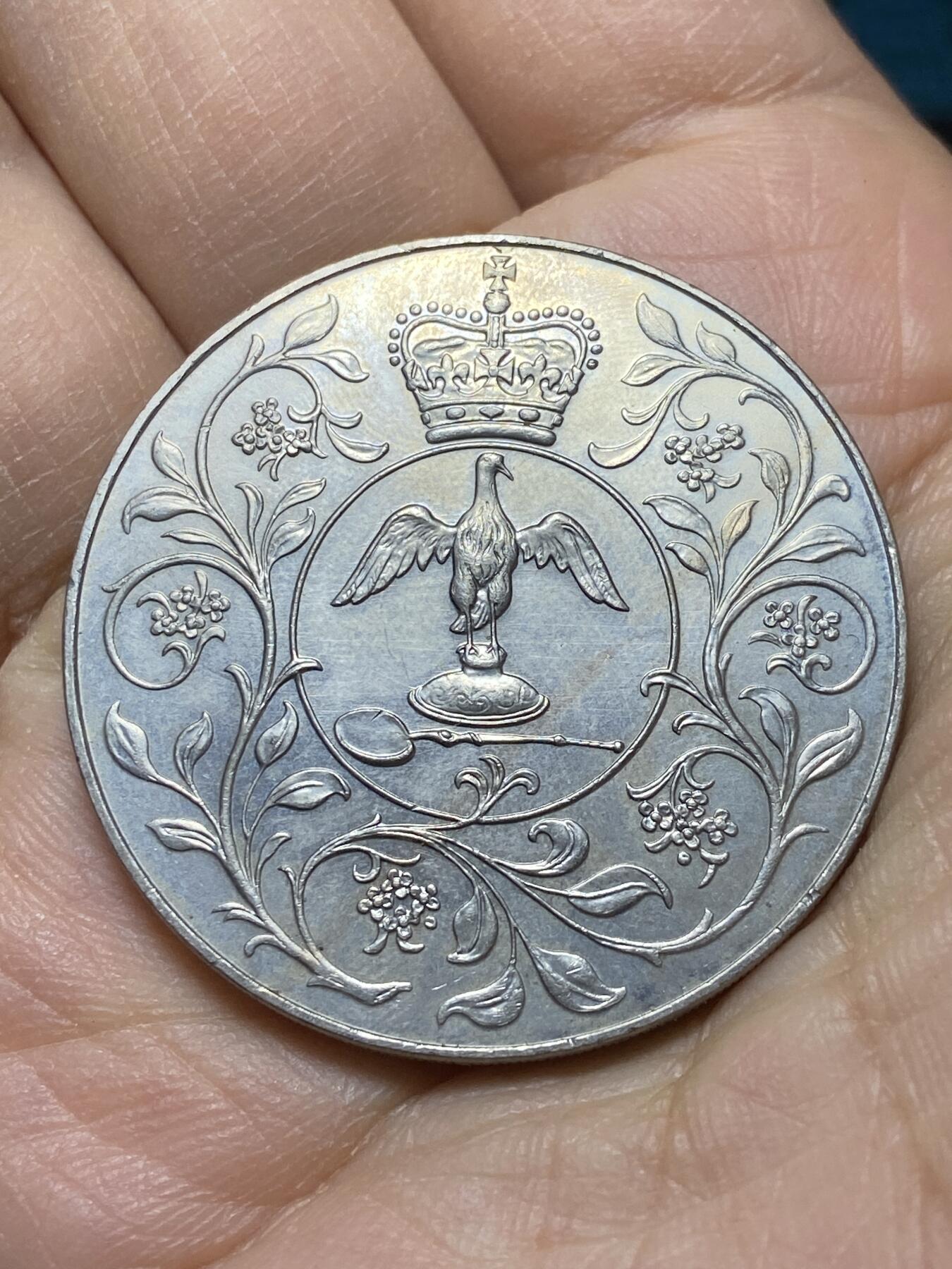 2025年第一百四十五场(总第一百七十一场）高品质英国一线回流散币年末特拍场第二场(免佣金) 英国🇬🇧1977年25便士(伊丽莎白二世登基25周年银禧纪念币)