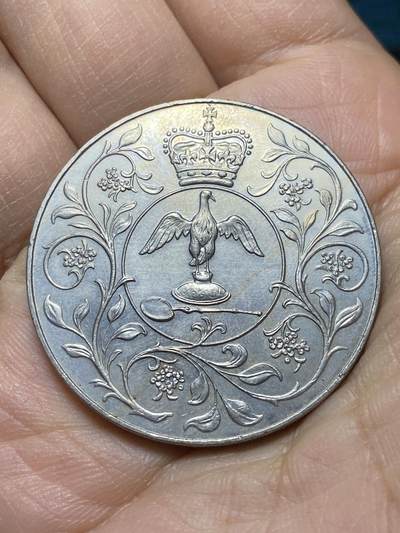 2025年第一百四十二场(总第一百六十八场）高品质英国一线回流散币年末特拍场第二场(免佣金) 英国🇬🇧1977年25便士(伊丽莎白二世登基25周年银禧纪念币)