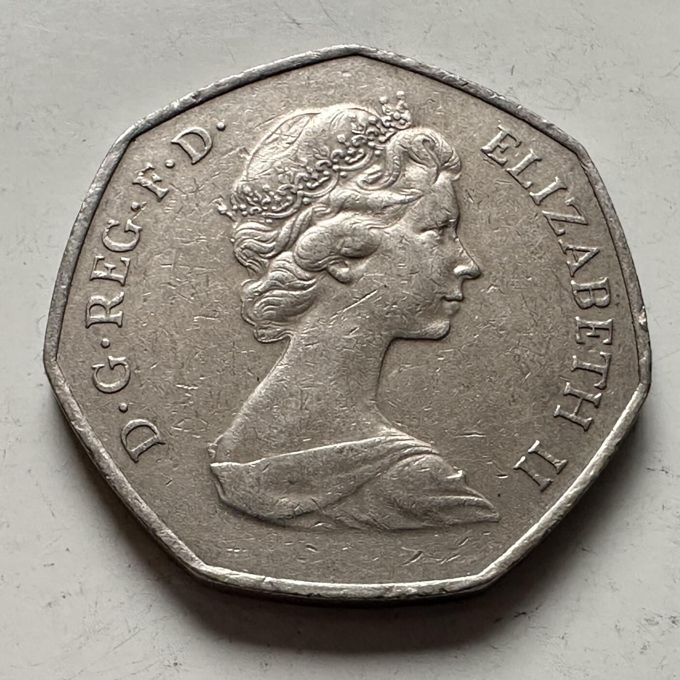 🌹外币初藏🌹🐯2025年第144场  每周二四六晚8️⃣点 接代拍 英国1973年50便士 b