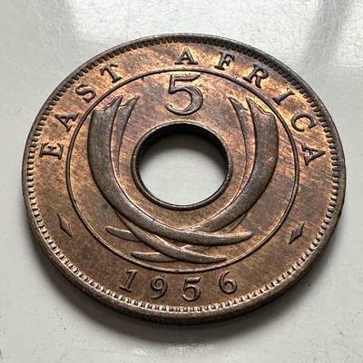 🌹外币初藏🌹🐯2025年第144场  每周二四六晚8️⃣点 接代拍 - 英属东非1956年五分