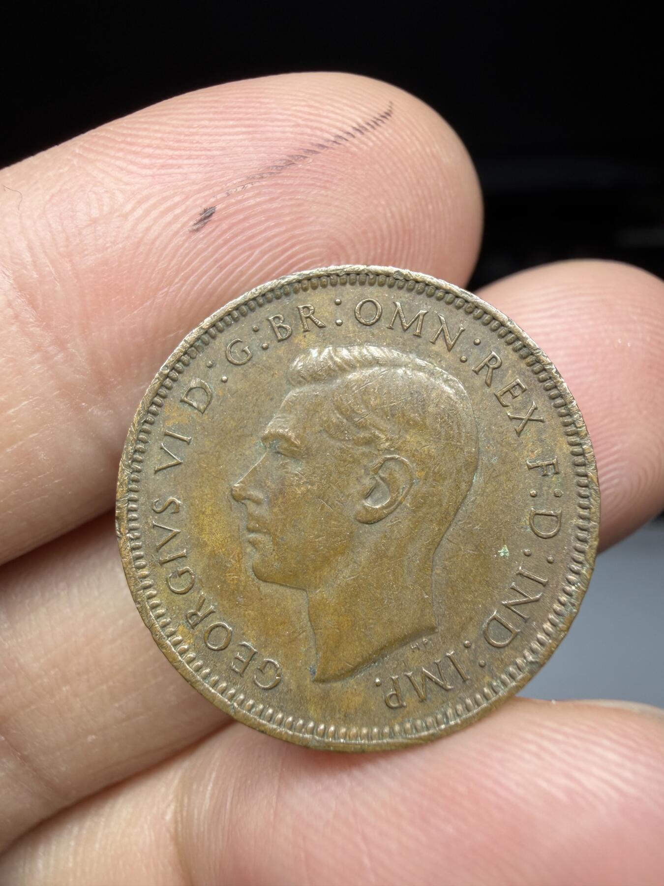 2025年集古藏今外币拍卖第十一期-第3场—（总第293拍），可以寄存60天，满160元包邮。 1948年英国1/4便士