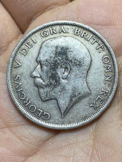 2025年第一百四十二场(总第一百六十八场）高品质英国一线回流散币年末特拍场第二场(免佣金) 英国🇬🇧1914年半克朗银币(乔治五世第一版，925高银)