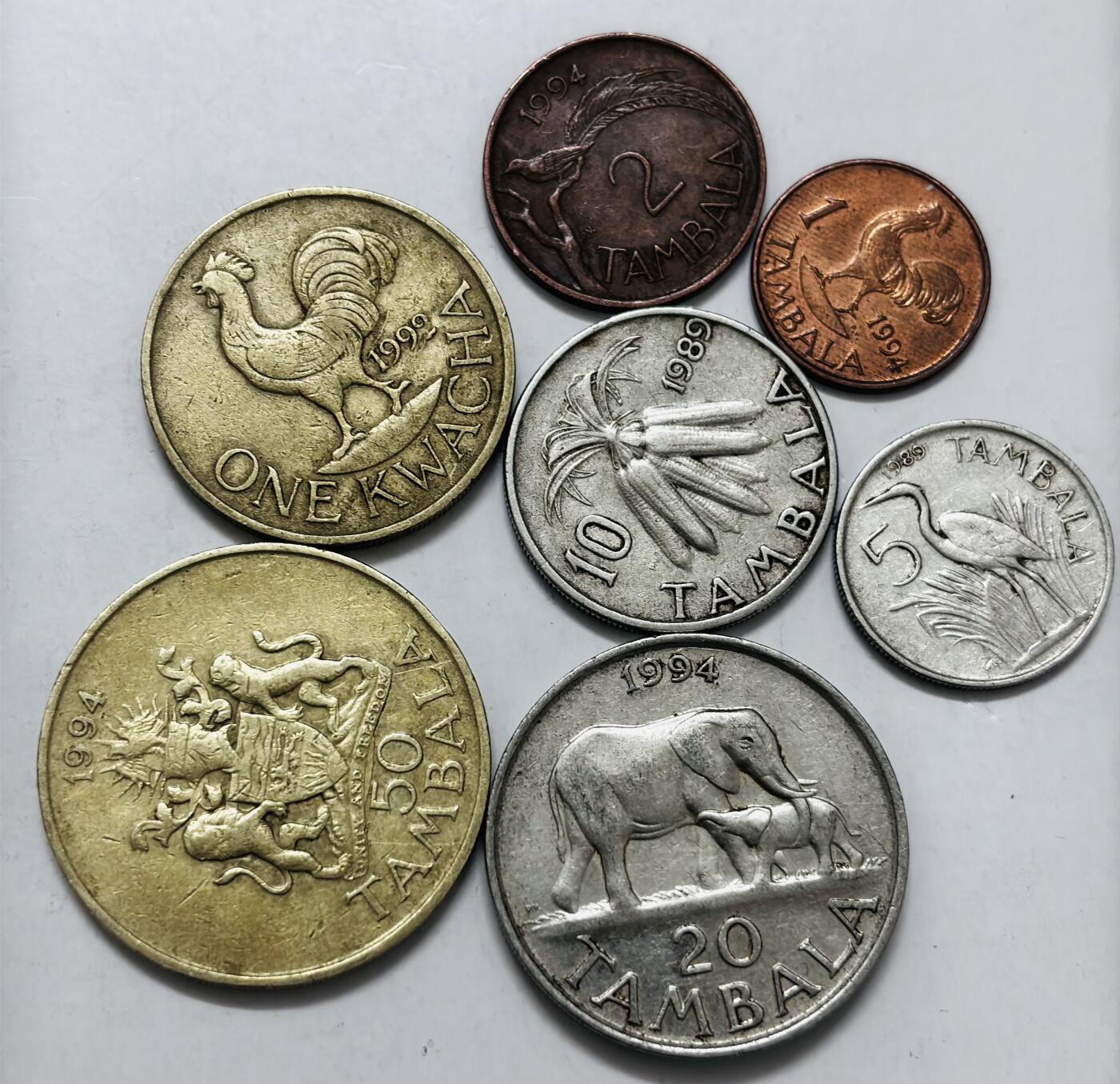 文馨钱币收藏第 286 场，圣诞节专场【 长期接收代拍品低至 0 佣金】 好品马拉维 7 枚套