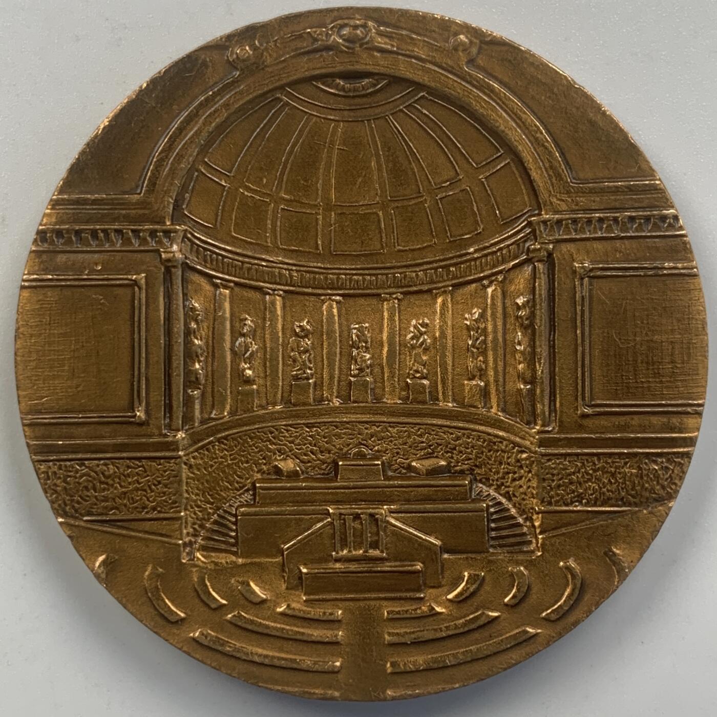 掌中浮雕-藏着的欧洲第047场  法国参议院卢森堡宫铜章，50mm，60.8g