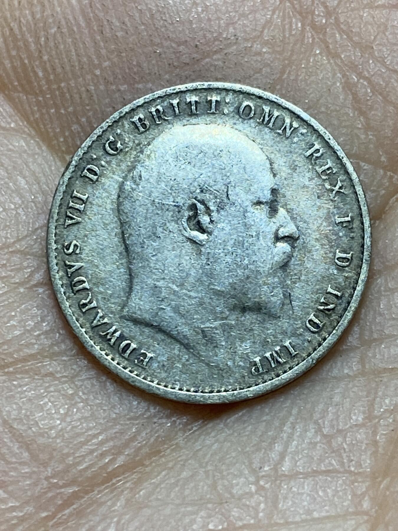 2025年第一百四十五场(总第一百七十一场）高品质英国一线回流散币年末特拍场第二场(免佣金) 英国🇬🇧1908年3便士银币(爱德华七世时期，925高银)