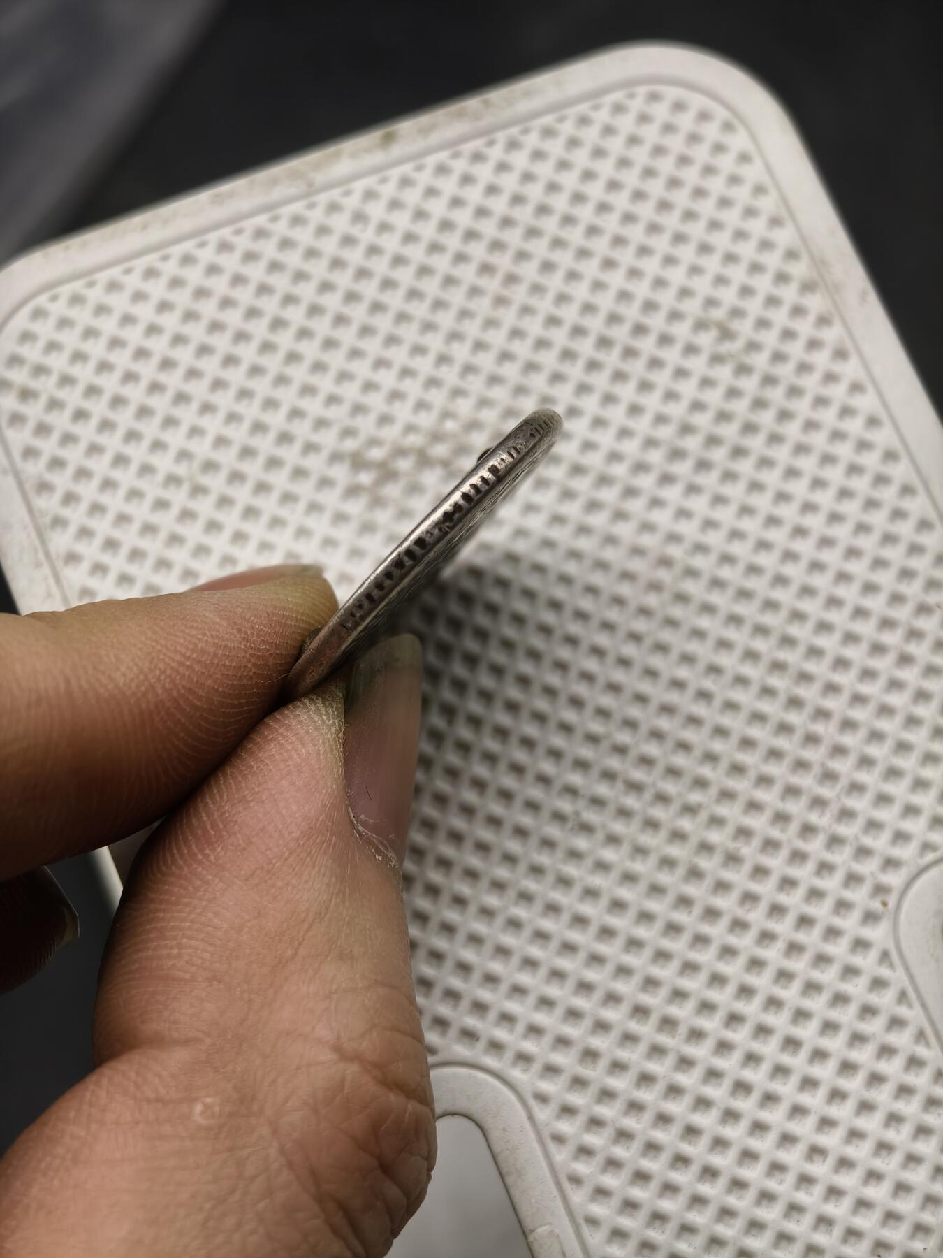 98期回流戒指饰品杂件纪念章丝路钱币专场 新疆迪化三钱