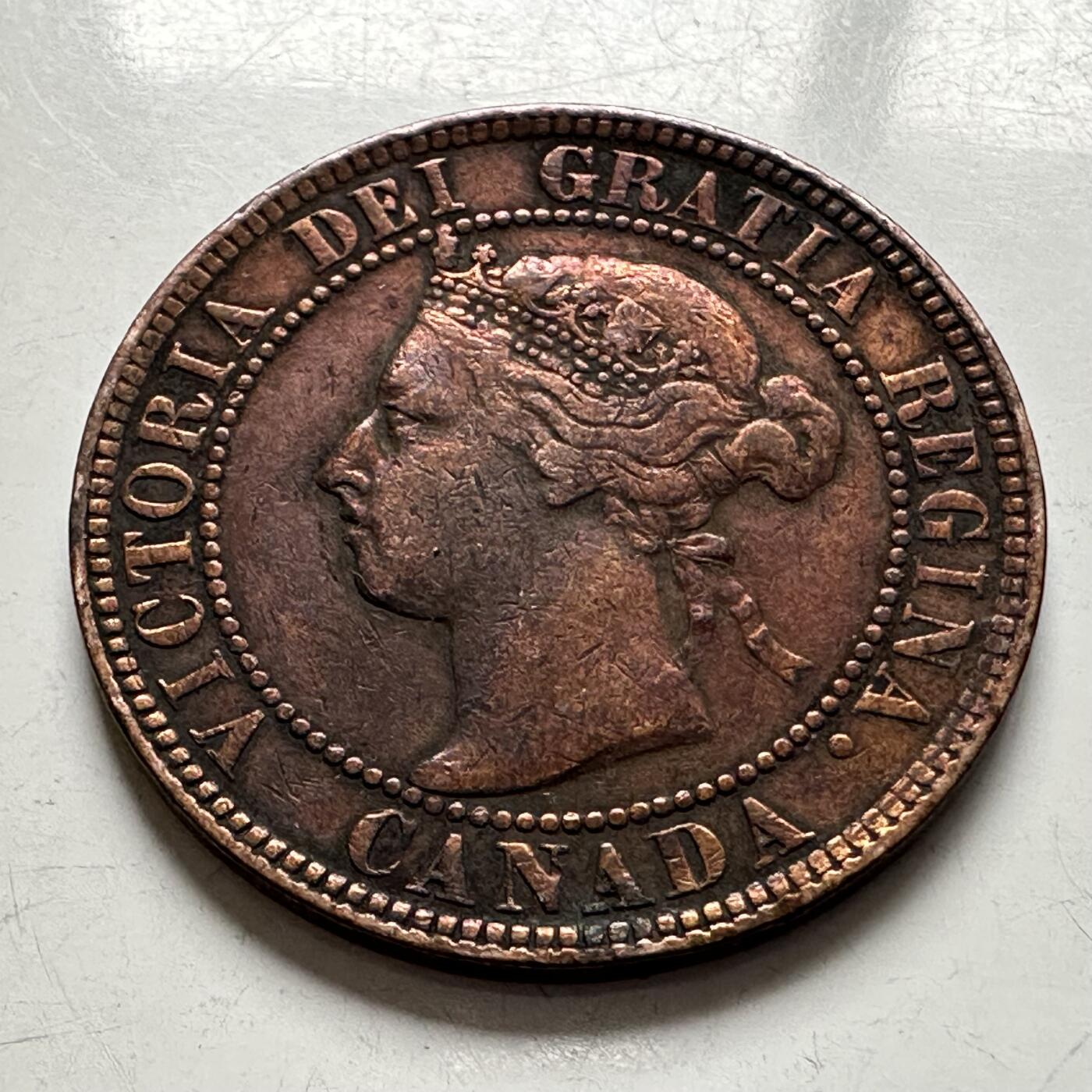 🌹外币初藏🌹🐯2025年第144场  每周二四六晚8️⃣点 接代拍 加拿大1897年一分