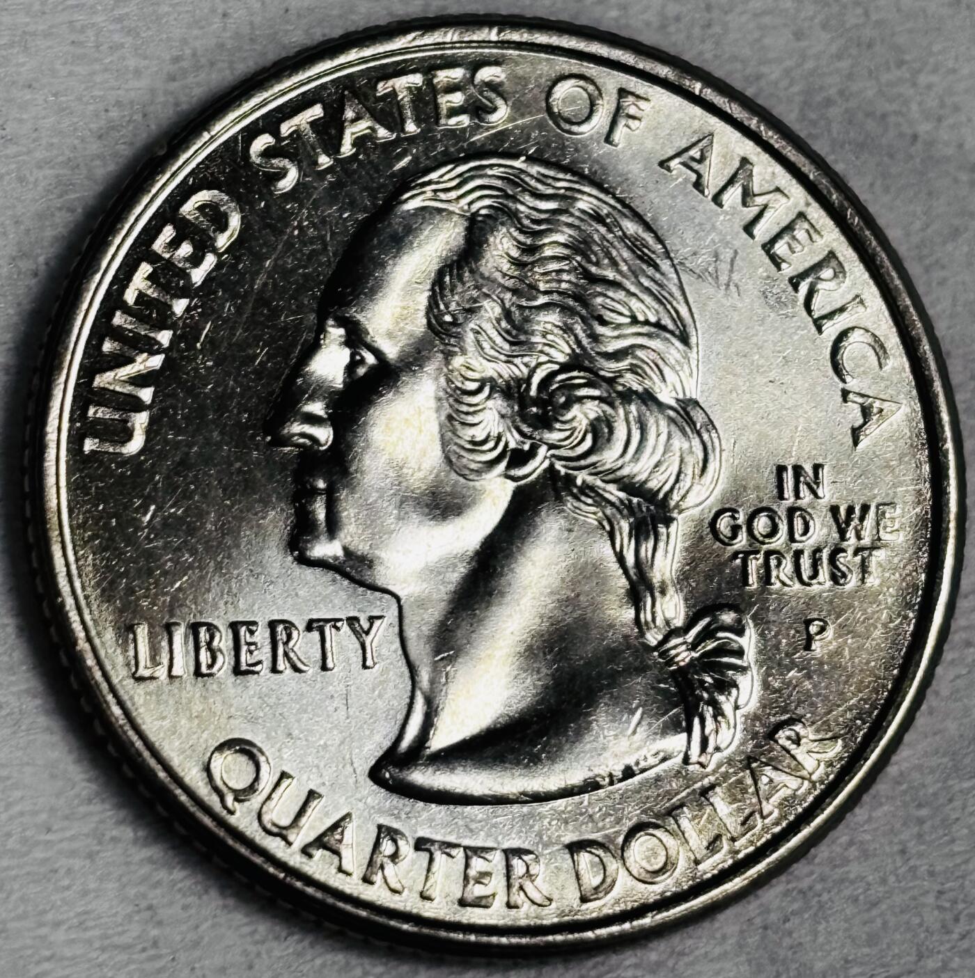 文馨钱币收藏第 286 场，圣诞节专场【 长期接收代拍品低至 0 佣金】 原光美国25美分50州纪念币—马里兰州 P 版