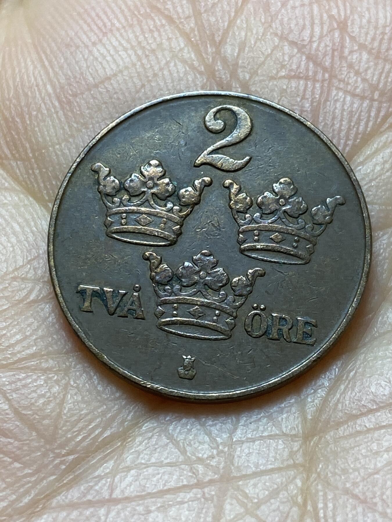 2025年第一百四十五场(总第一百七十一场）高品质英国一线回流散币年末特拍场第二场(免佣金) 瑞典🇸🇪1926年2欧尔(古斯塔夫五世第一版)