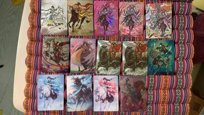 光影卡牌第27期，各家亲签，各家套卡，持续收拍品 - 扈三娘14张，京剧＋星宿＋龙耀＋张墨一＋新新等，粗闪＋镭光＋普卡