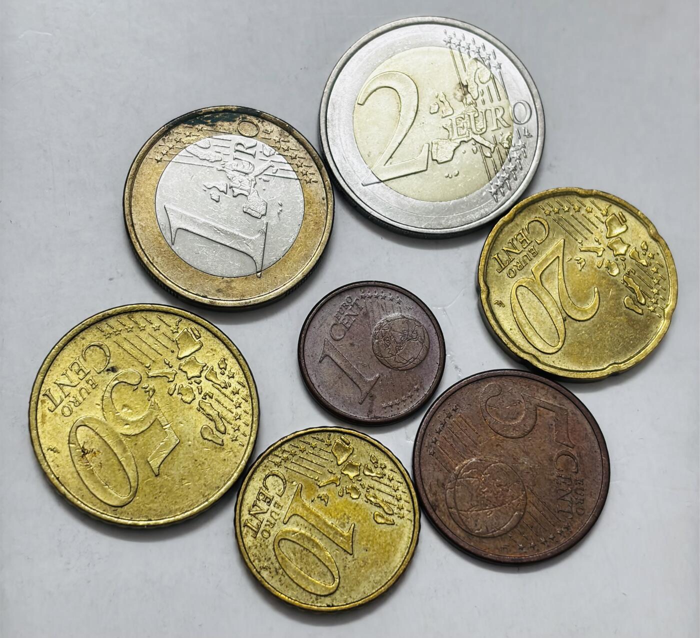 文馨钱币收藏第 286 场，圣诞节专场【 长期接收代拍品低至 0 佣金】 原光好品德国欧元 7 枚套